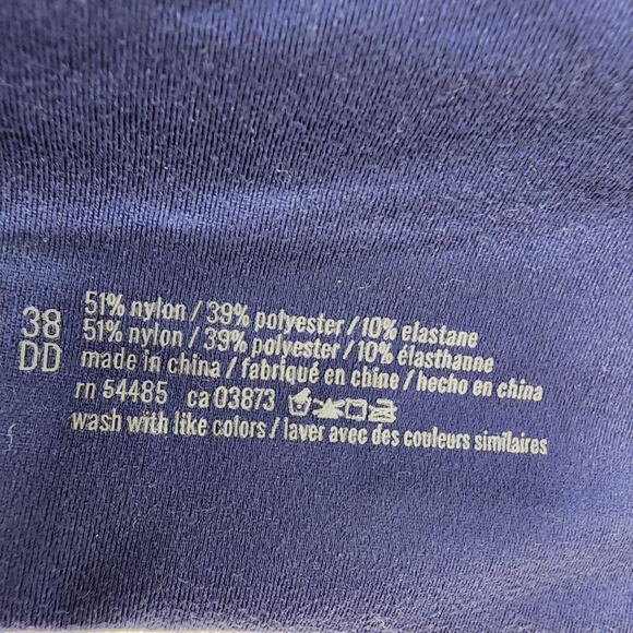 Aerie Womens Sunnie Demi Bra Heathered Blue 38DD Underwire T Shirt Adjustable - Picture 11 of 13